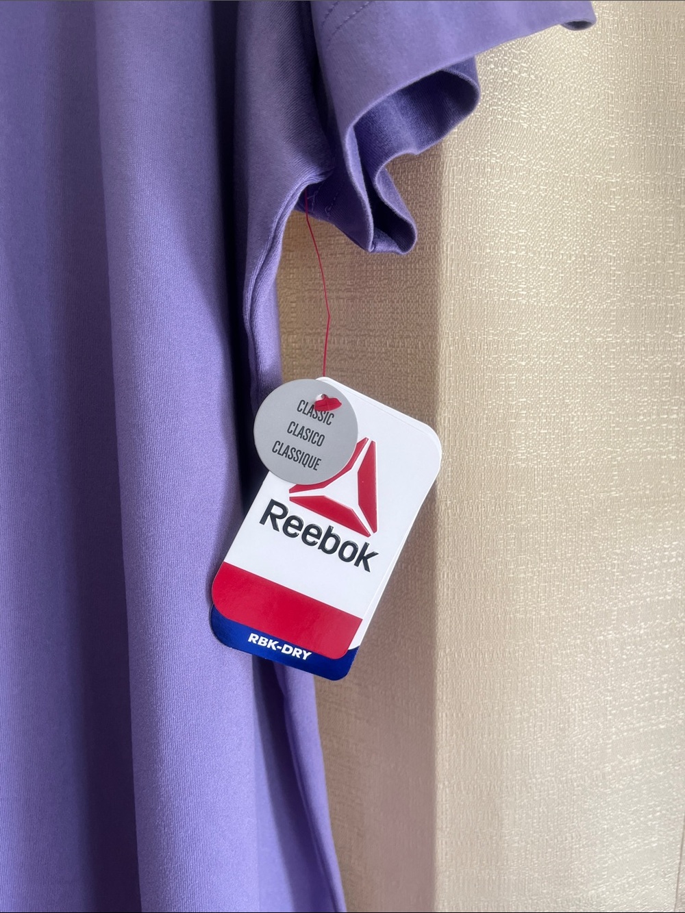 Reebok Men’s Lavender Short Sleeve Athletic Tee - Picture 4 of 7